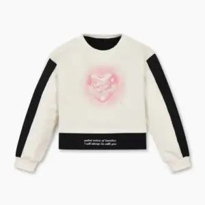 [갤러리아] 25F 베네통키즈 주니어 블링 하트 레이어드 맨투맨 (QAMT23561_IV)