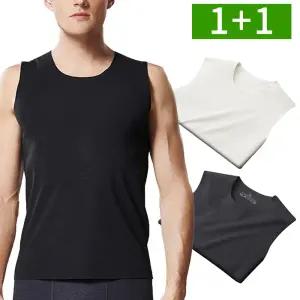 [1개+1개] 남자 기모 나시 런닝 겨울 보온 내의 민소매런닝