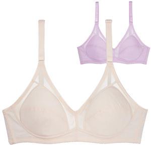 크리비아 시원한 슬럽인견 노와이어 브라 A컵 cbr1756