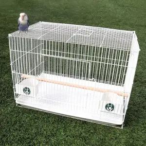 앵무새 새장 화이트 안전 앵보장 500 새집 날림장 중소형 앵무새장