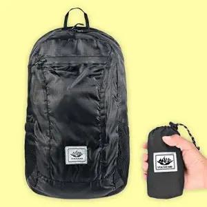 접이식 백팩 헬스 등산 운동 여행 배낭 가방 블랙-WFEA152