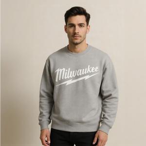 밀워키 100주년 한정판 맨투맨 티셔츠 긴팔티셔츠 회색 100사이즈