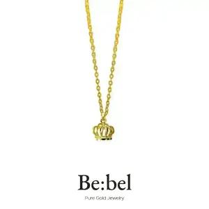 순금목걸이 3.75g(1돈) 24k 여자 왕관 입체 비벨