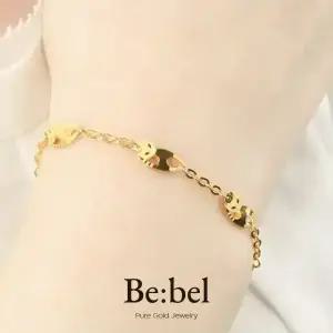 순금팔찌 3.75g(1돈) 24k 여자 라인 고양이 프레스 비벨