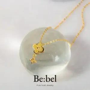 순금목걸이 7.5g(두돈) 24k 여자 클로버 스타 참 비벨