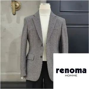 [갤러리아] 레노마 25FW 신상 하운드 투스 체크 모직 브라운 자켓 RRDIBJ91A