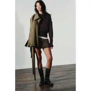 [정품] 자라 치마 데일리 직장인 출근룩 ZARA 카고 스커트 팬츠 - 다크 브라운