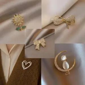 여성 패션 브로치 5종 매너브로치 옷핀 브러치