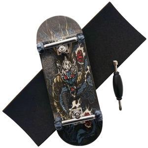 RACOFSB 프로 핑거보드 34mm 나무 보드 전문가용 핑거 스케이트보드 트럭 CNC 소용돌이 바퀴 드래곤