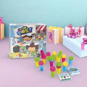 행복한바오밥 고고 젤라또 보드게임 장난감 아이스크림 쌓기 옮기기 코딩게임 교육 사고력