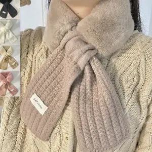 니트 여성 숏 목도리 캐시미어 여성 쁘띠 목도리 겨울 방한