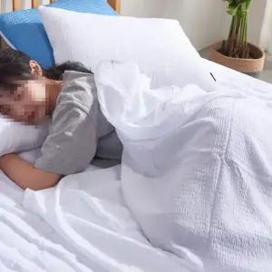 화이트 170x210 퀸 여름 냉감이불 쿨이불 시원한 홑겹 냉장고이불