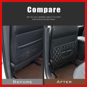 자동차 좌석 등받이 안티 킥 보호대 커버 패드, 제네시스 EQ900 G70 G80 G90 GV60 인테리어 액세서리, 1 개