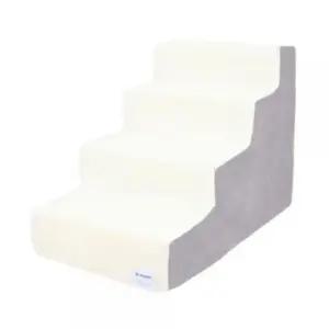 강아지 스텝 4단 밀크그레이 1P 애견 논슬립 계단 (WF70CB3)