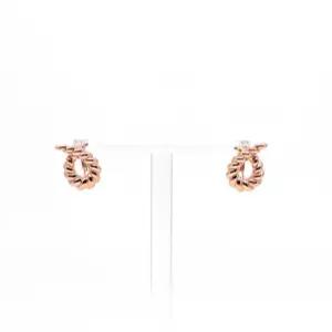 14k 민자 꽈배기 귀걸이 OPKYE7663