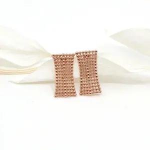 14k 와플 원터치 귀걸이 OPKYE0312