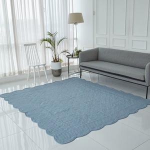 [리앤데코]순면 마조람 워싱 스프레드 침실 아이방 러그 (200x230cm)