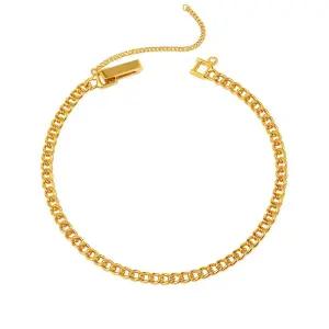 갤러리아 순금 팔찌 24K 여자 남자 기본 체인 11.25g 18K장식