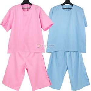 절개치료복 한벌 벨크로치료복 찍찍이치료복(파랑,핑