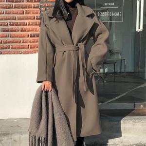 [시크릿라벨] 클래식더블버튼스트랩롱코트