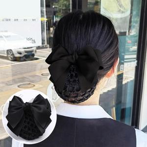 |CCA8136|그물망 리본머리핀 알바 면접 올림머리 분리가능