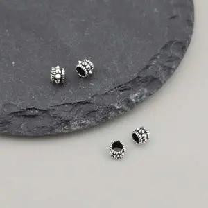 비즈톡 [SVP-06-50]순은펜던트 실버925 엔틱가시론델 5x3mm (내경3mm)