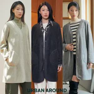 어반어라운드 25FW 포켓 디테일 플리스 롱 재킷 1종