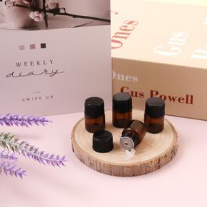 갈색 유리공병 2ml 드롭병 두꺼운 에센스 공병 스킨 용기 오일 화장품 헤어 향수 유리병