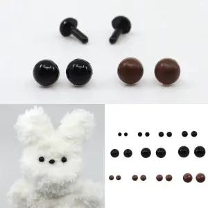 모루인형 눈 기본형 콩알 1쌍 2~6mm DIY 부자재 키링 만들기 재료 인형눈알