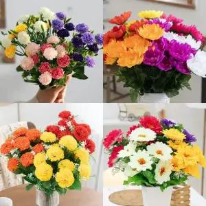 (3+2) 성묘꽃 26종 조화꽃 조화부쉬 산소 납골당 성묘장식