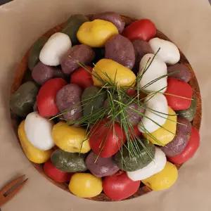 굳지않는 특허기술 떡 오색 찹쌀 송편 750g 15개입 (30알)
