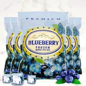월드홀마켓 IQF 세척 냉동 블루베리 1kgx5봉