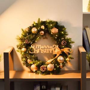 [더라임코리아]LED 빅토리아 크리스마스 리스 40cm 벽장식 인테리어