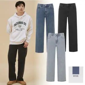 [폴햄](타임스퀘어점리빙관) 남성 간절기 와이드핏 데님팬츠 PHE3DP1039