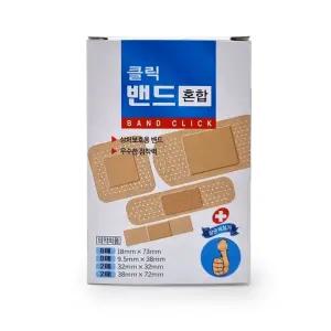 (혼합)(20매입) 대일밴드 클릭 반창고/밴드/상비/상처/먼지/차단/재생/대형/멸균/거즈/대용량/피부/사각