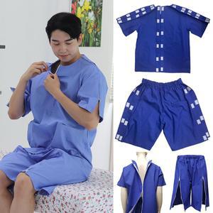 가운플러스 면 환자복 기능성 환자복 골절 물리치료 트임있는 환자복 개방형 환자복