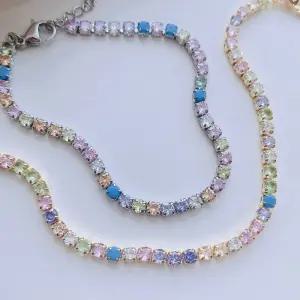 [써지컬스틸 ] 캔디 파스텔 레인보우 테니스 팔찌