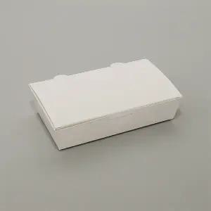 {박스} 1호 일회용 종이도시락용기 무지흰색 600개