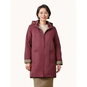 [마담엘레강스] 조이 니트카라 퀼팅코트 KYV3CT01