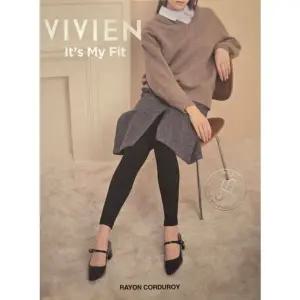 [갤러리아] [비비안] 레이온 코듀로이 170D 레깅스 TS6440
