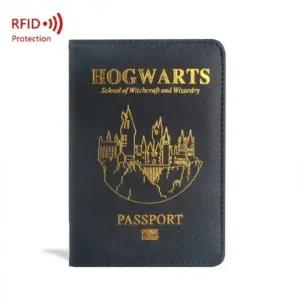 해리포터 안티스키밍 여권 케이스 RFID 차단 가죽 파우치 가족 커플 커버 명품 해외 여행 KK0118