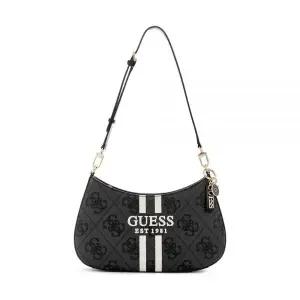 GUESS Noelle Ii Top Zip 숄더백 석탄 로고 원사이즈 711709