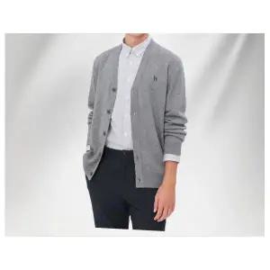 남성 스테디셀러 그레이 짜임 울혼방 가디건 WHSW4D203G2 976156 헤지스