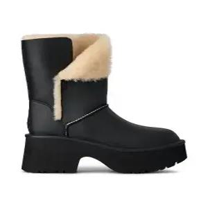 어그 ugg WOMEN 유니크 트윈페이스 블랙 레더 힐 부츠 (에스미 부츠) - 1172590-BLK