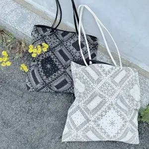 [아도라하우스]어반백 에코백 켄버스 페이즐리 에코백URB_W005