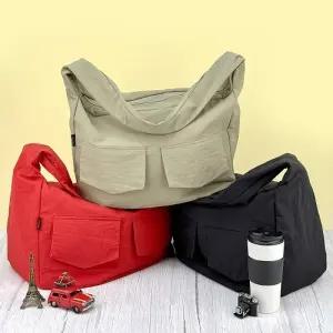 [아도라하우스]어반백 캐주얼숄더백 캐주얼 여행용 가방 투포켓 빅 숄더백URB_W1187