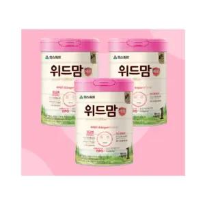 파스퇴르 위드맘 제왕 1단계 신생아 분유 750g X 3캔