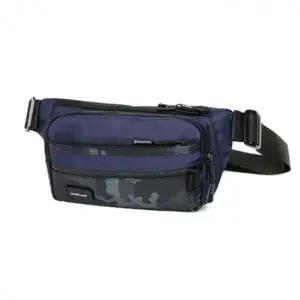 힙색 캐주얼 슬링백 미니 슬림 보조 가방 네이비