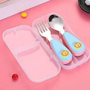 아기숟가락 포크 세트 아기 식기 유아 수저 스텐
