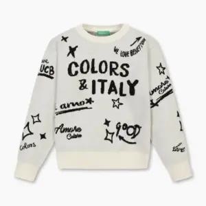 [갤러리아] 25FW 베네통키즈 주니어 그래피티 니트 풀오버 (QAKP14561_)